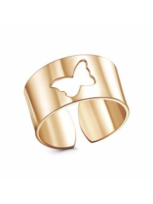 Кольцо бижутерия, покрытие - золочение, без вставок