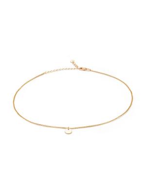 Чокер серебро 925 пробы, покрытие - золочение, без вставок