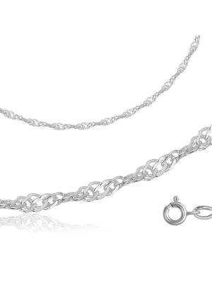 Цепь серебро 925 пробы, без покрытия, без вставок