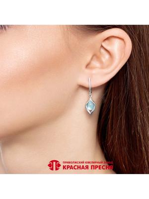 Серьги серебро 925 пробы, покрытие - платинирование, вставка - искусственный кошачий глаз