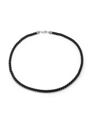 Шнур бижутерия, покрытие - серебрение с оксидированием, без вставок