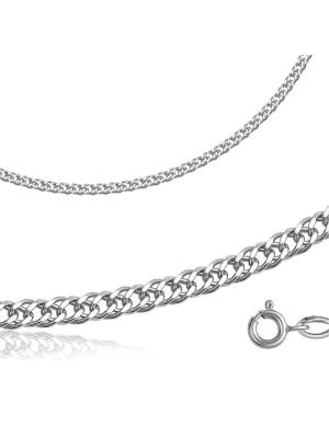 Браслет серебро 925 пробы, покрытие - родирование, отделка - алмазная грань, без вставок