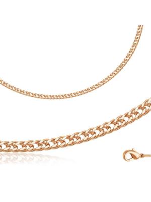 Цепь бижутерия, покрытие - золочение, без вставок