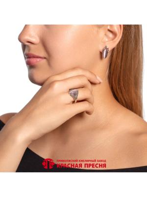 Кольцо серебро 925 пробы, покрытие - оксидирование, вставка - искусственный кошачий глаз