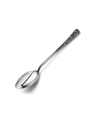 Ложка десертная "стиль" серебро 925 пробы, покрытие - оксидирование, без вставок