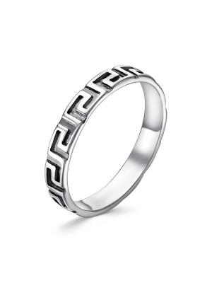 Кольцо бижутерия, покрытие - серебрение с оксидированием, без вставок