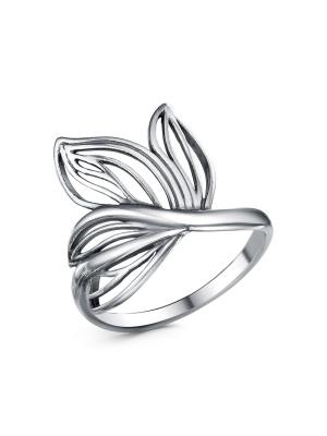 Кольцо бижутерия, покрытие - серебрение с оксидированием, без вставок