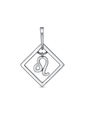 Подвеска"лев" серебро 925 пробы, покрытие - оксидирование, без вставок