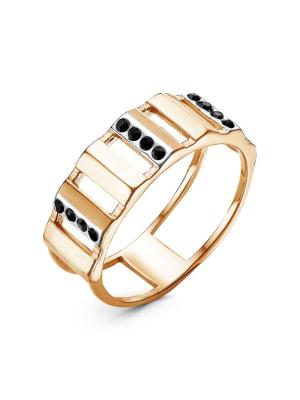 Кольцо бижутерия, покрытие - золочение, выборочное родирование, вставка - стекло ювелирное preciosa