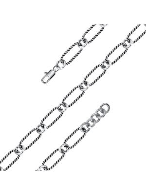 Браслет бижутерия, покрытие - серебрение с оксидированием, без вставок