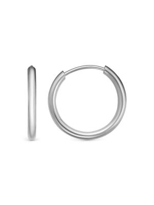 Серьги серебро 925 пробы, покрытие - родирование, без вставок