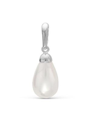 Подвеска серебро 925 пробы, без покрытия, вставка - имитация жемчуга