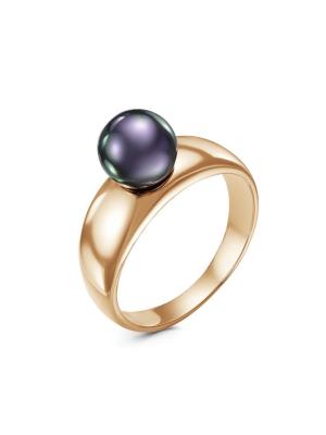 Кольцо бижутерия, покрытие - золочение, вставка - имитация жемчуга