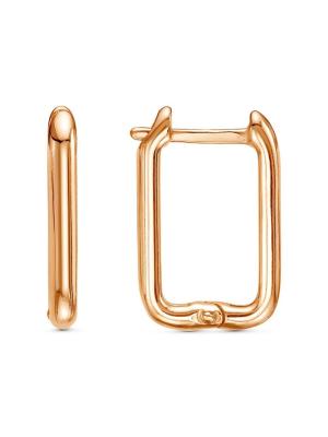 Серьги серебро 925 пробы, покрытие - золочение, без вставок