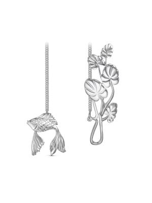 Ионизатор «золотая рыбка» серебро 925 пробы, без покрытия, без вставок