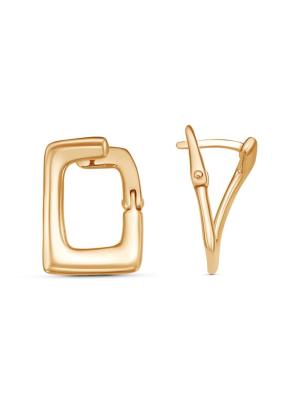 Серьги бижутерия, покрытие - золочение, без вставок