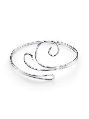 Браслет бижутерия, покрытие - серебрение, без вставок