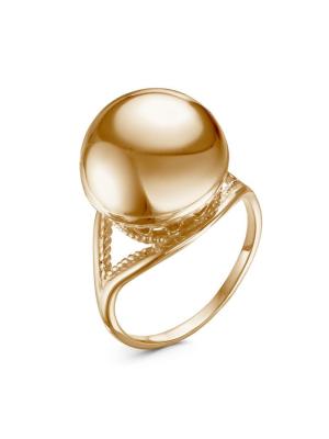 Кольцо бижутерия, покрытие - золочение, без вставок