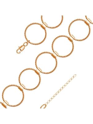 Браслет бижутерия, покрытие - золочение, без вставок