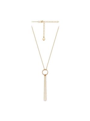 Колье серебро 925 пробы, покрытие - золочение, без вставок