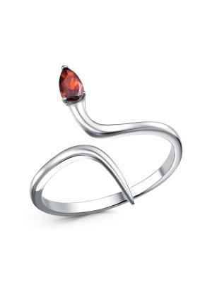 Кольцо серебро 925 пробы, покрытие - родирование, вставка - фианит (недрагоценный камень)