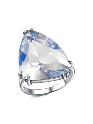 Кольцо серебро 925 пробы, покрытие - оксидирование, вставка - стекло ювелирное собственной огранки