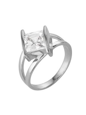 Кольцо серебро 925 пробы, без покрытия, вставка - фианит (недрагоценный камень)