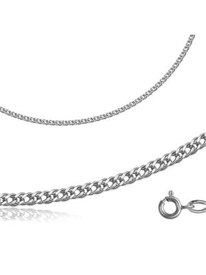 Цепь серебро 925 пробы, покрытие - оксидирование, отделка - алмазная грань, без вставок