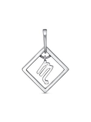 Подвеска"скорпион" серебро 925 пробы, покрытие - оксидирование, без вставок