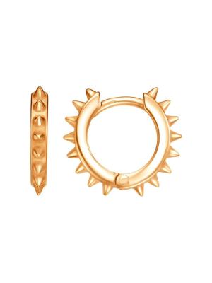 Серьги бижутерия, покрытие - золочение, без вставок