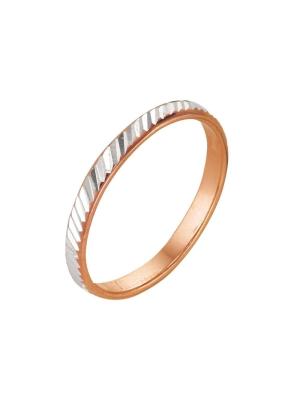 Кольцо бижутерия, покрытие - золочение, отделка - алмазная грань, без вставок