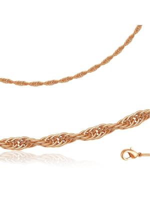 Цепь бижутерия, покрытие - золочение, без вставок