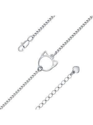 Браслет бижутерия, покрытие - платинирование, без вставок