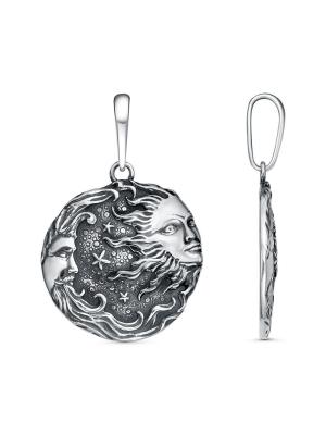 Подвеска серебро 925 пробы, покрытие - оксидирование, без вставок