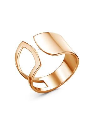 Кольцо серебро 925 пробы, покрытие - золочение, без вставок