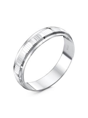 Кольцо серебро 925 пробы, без покрытия, отделка - алмазная грань, без вставок