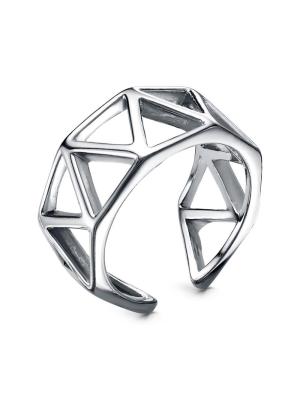 Кольцо бижутерия, покрытие - серебрение с оксидированием, без вставок