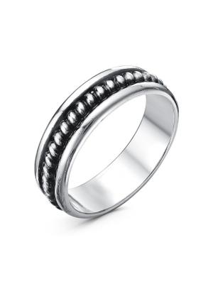 Кольцо бижутерия, покрытие - серебрение с оксидированием, без вставок