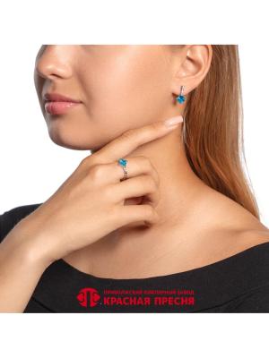 Кольцо серебро 925 пробы, покрытие - родирование, вставка - фианит (недрагоценный камень)