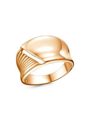 Кольцо бижутерия, покрытие - золочение, без вставок