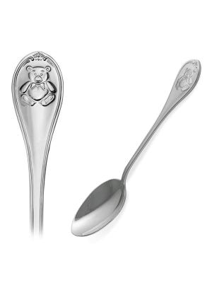 Ложка чайная "медвежонок" серебро 925 пробы, без покрытия, без вставок