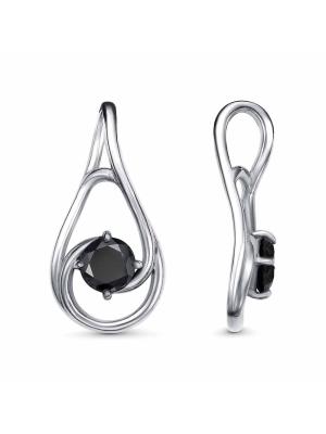 Подвеска серебро 925 пробы, покрытие - родирование, вставка - фианит (недрагоценный камень)