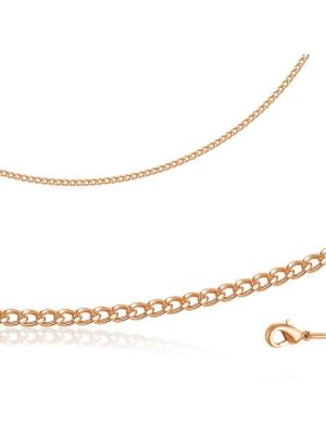 Цепь бижутерия, покрытие - золочение, без вставок