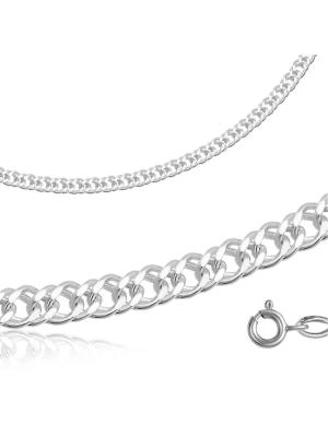 Цепь серебро 925 пробы, без покрытия, отделка - алмазная грань, без вставок