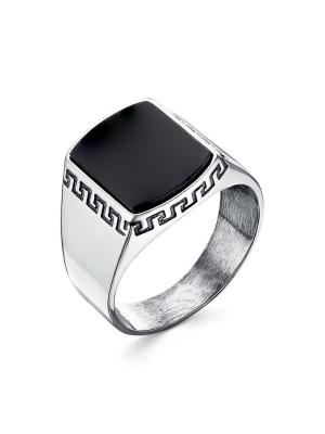 Кольцо серебро 925 пробы, покрытие - оксидирование, вставка - стекло ювелирное собственной огранки