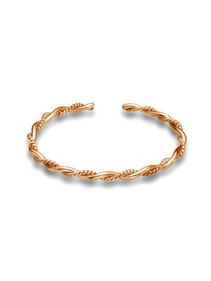 Браслет бижутерия, покрытие - золочение, без вставок