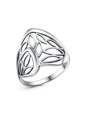 Кольцо бижутерия, покрытие - серебрение с оксидированием, без вставок