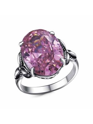 Кольцо бижутерия, покрытие - серебрение с оксидированием, вставка - фианит (недрагоценный камень)