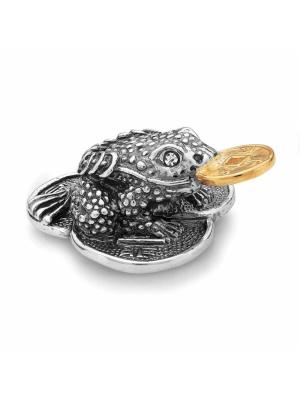 Сувенир бижутерия, покрытие - серебрение с оксидированием, выборочное золочение, вставка - стекло ювелирное preciosa