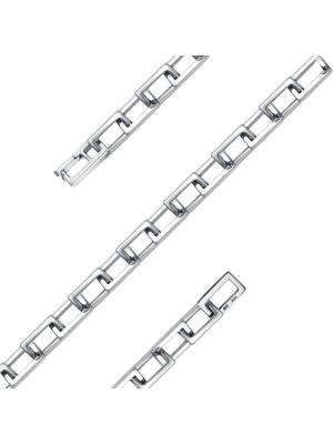 Браслет серебро 925 пробы, покрытие - родирование, без вставок